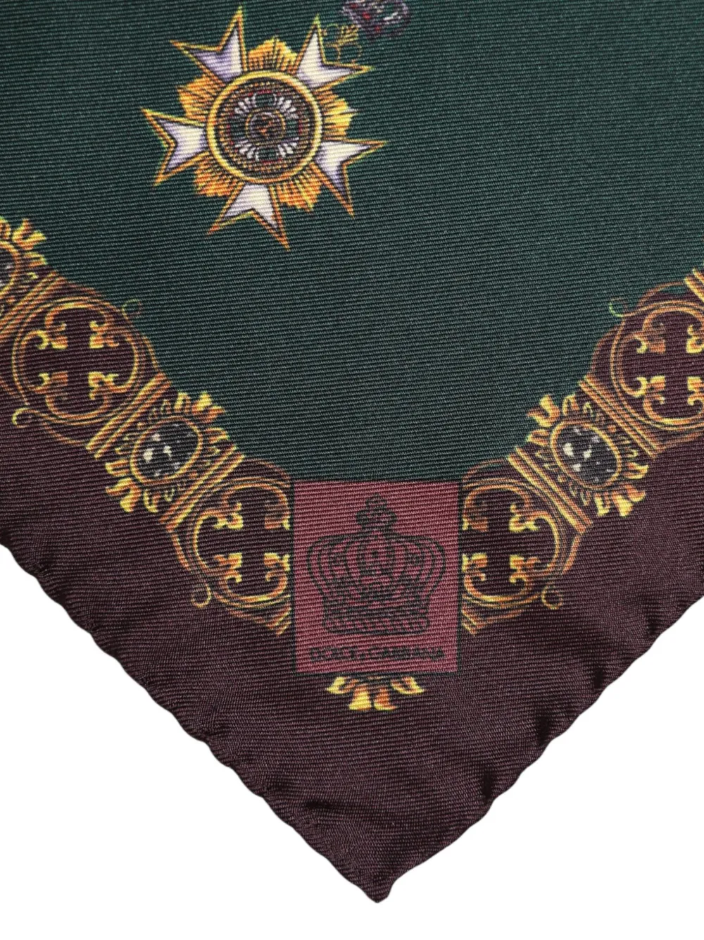 Dolce & Gabbana Pochet met medaille-print Groen