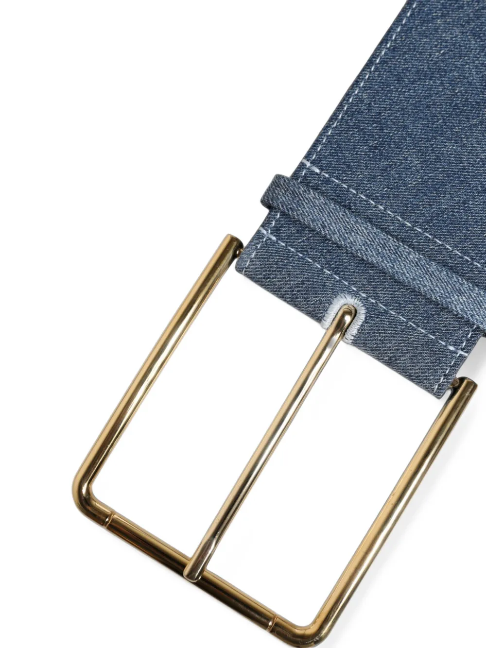 Dolce & Gabbana two-tone denim belt Blauw