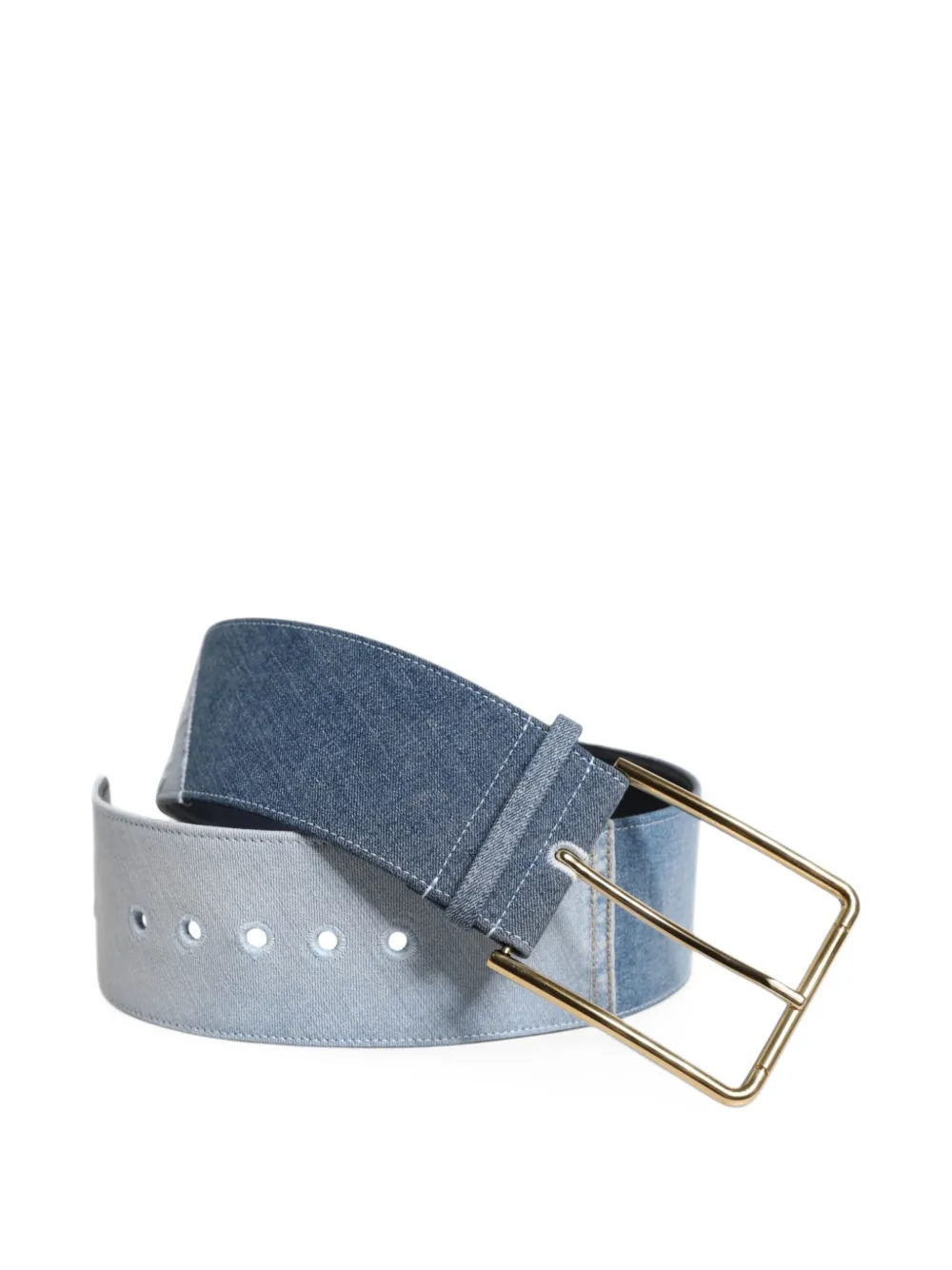 Dolce & Gabbana two-tone denim belt Blauw