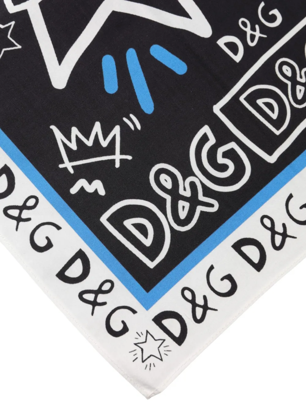 Dolce & Gabbana Sjaal met print Zwart