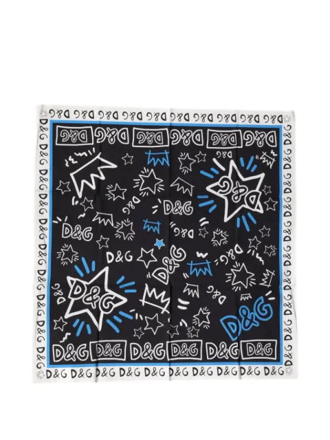 Dolce & Gabbana graphic-print square scarf