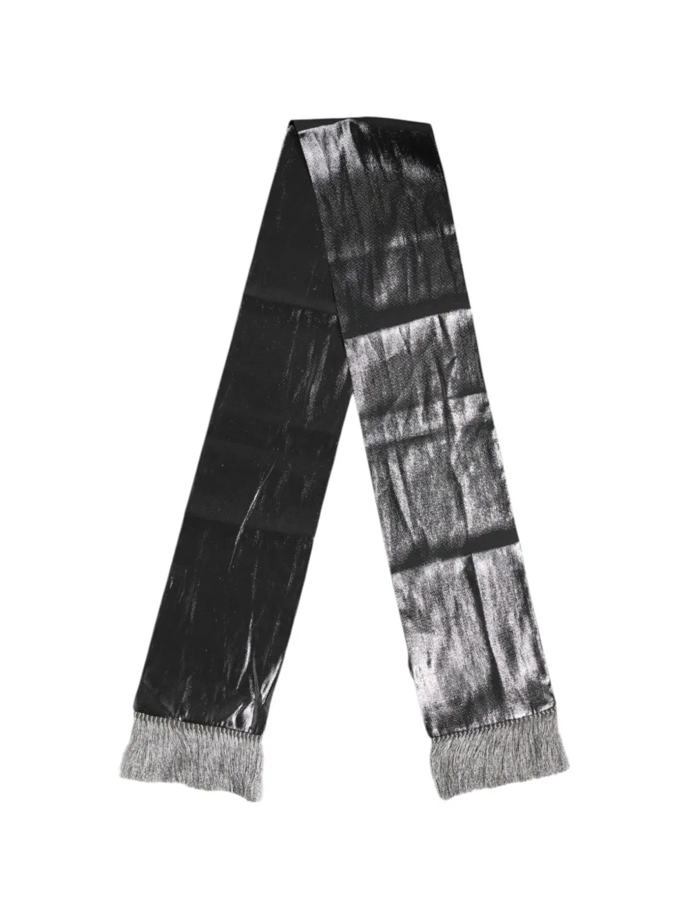 Dolce & Gabbana metallic fringed scarf - Grigio