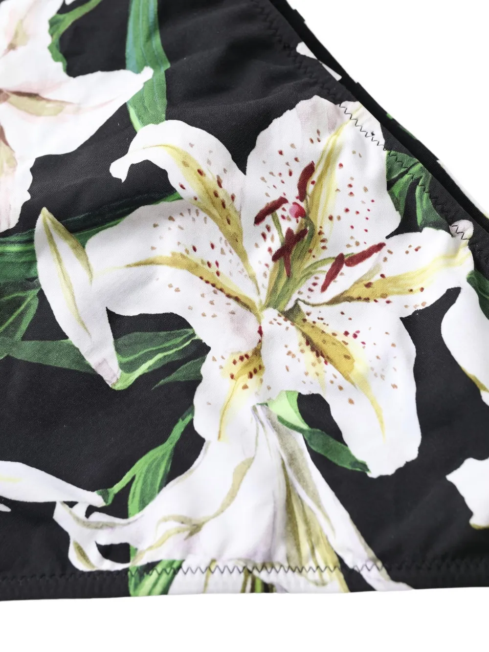 Dolce & Gabbana DG bikinislip met Lily-print Zwart