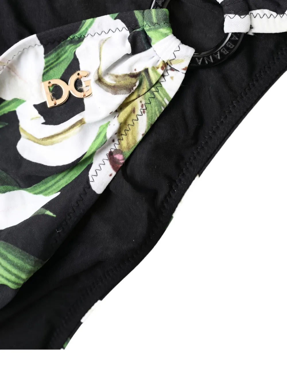 Dolce & Gabbana DG bikinislip met Lily-print Zwart