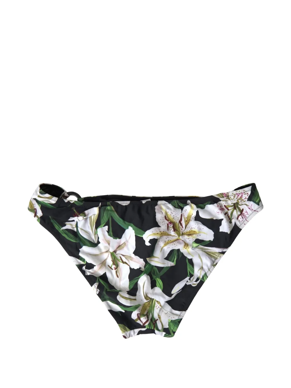 Dolce & Gabbana DG bikinislip met Lily-print Zwart