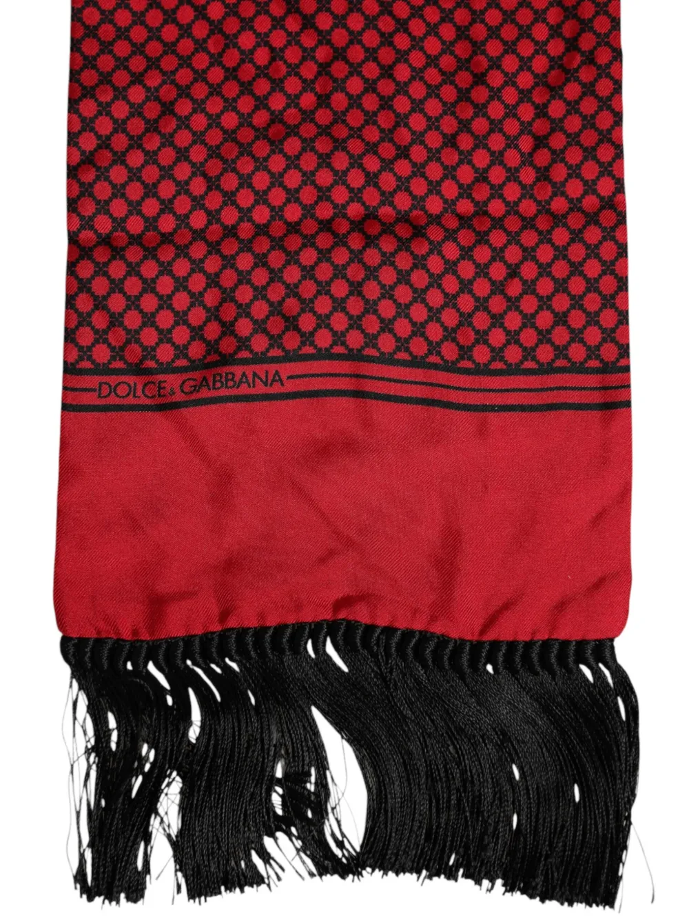 Dolce & Gabbana Sjaal met stippen Rood