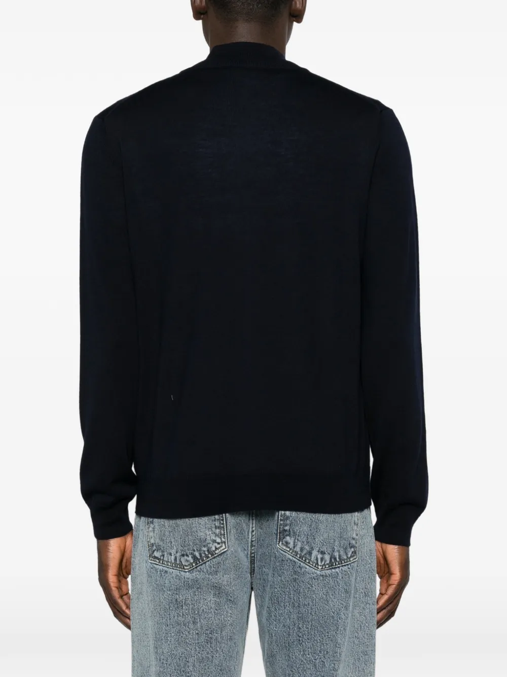 Corneliani Trui met rits Blauw