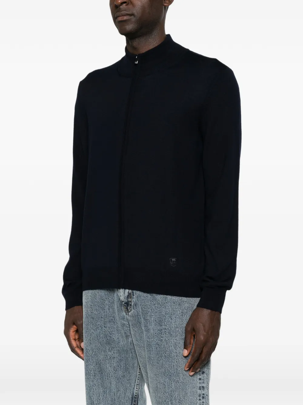 Corneliani Trui met rits Blauw