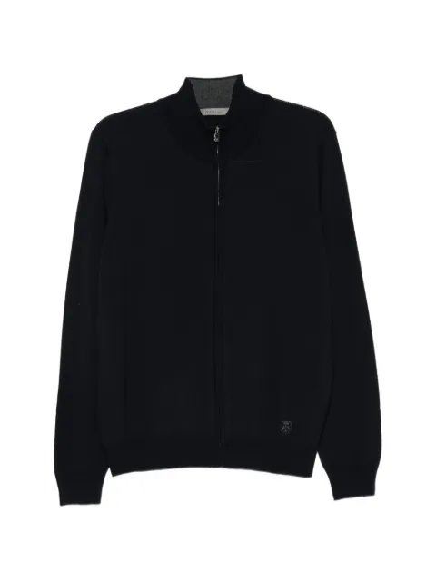 Corneliani zip-up knitted sweater