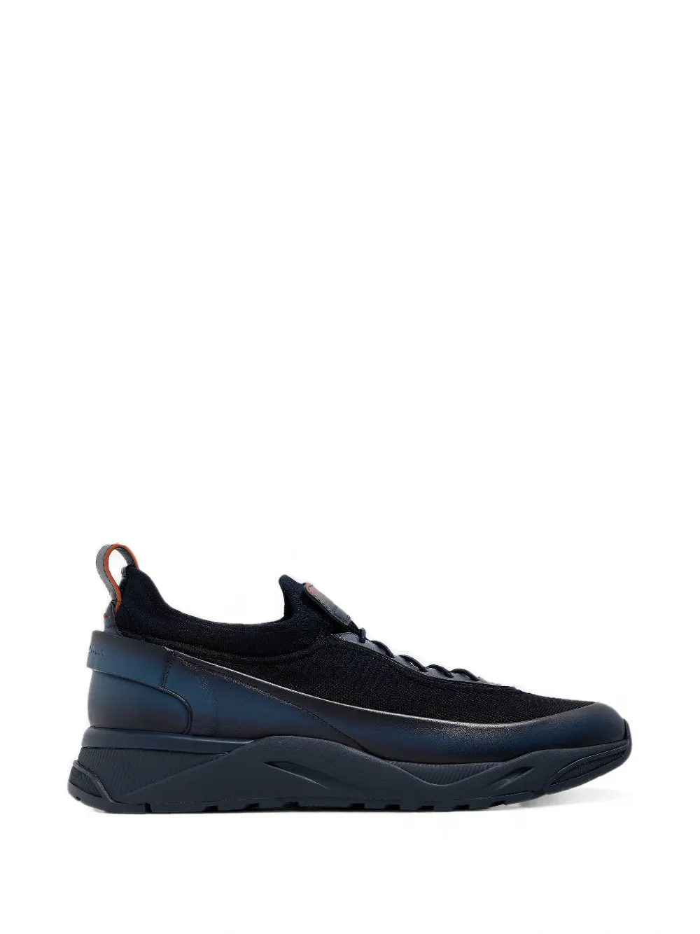 Santoni low-top panelled sneakers - Blu