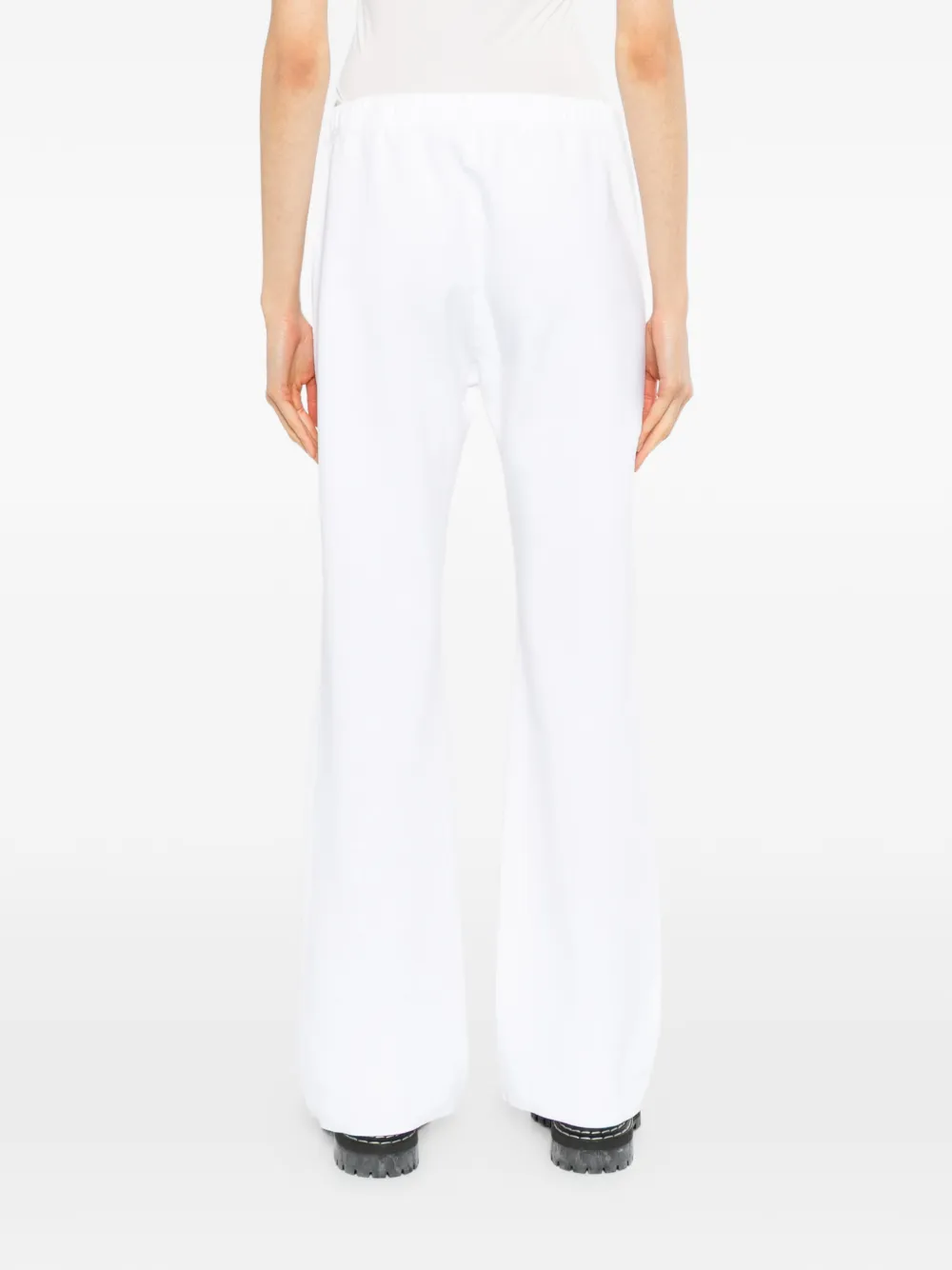 James Perse Italian-knit wide-leg track pants Wit