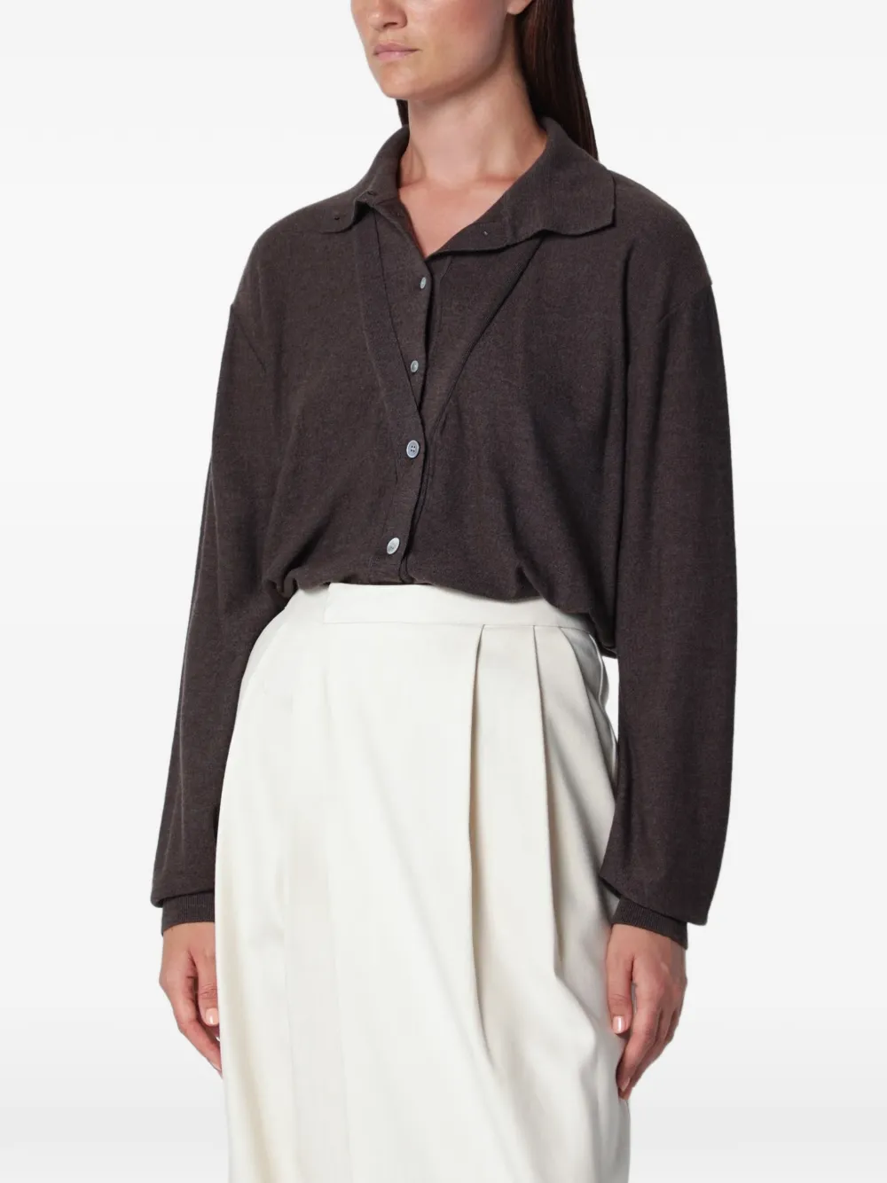 SOURCE UNKNOWN Fabbie wool cardigan - Brown