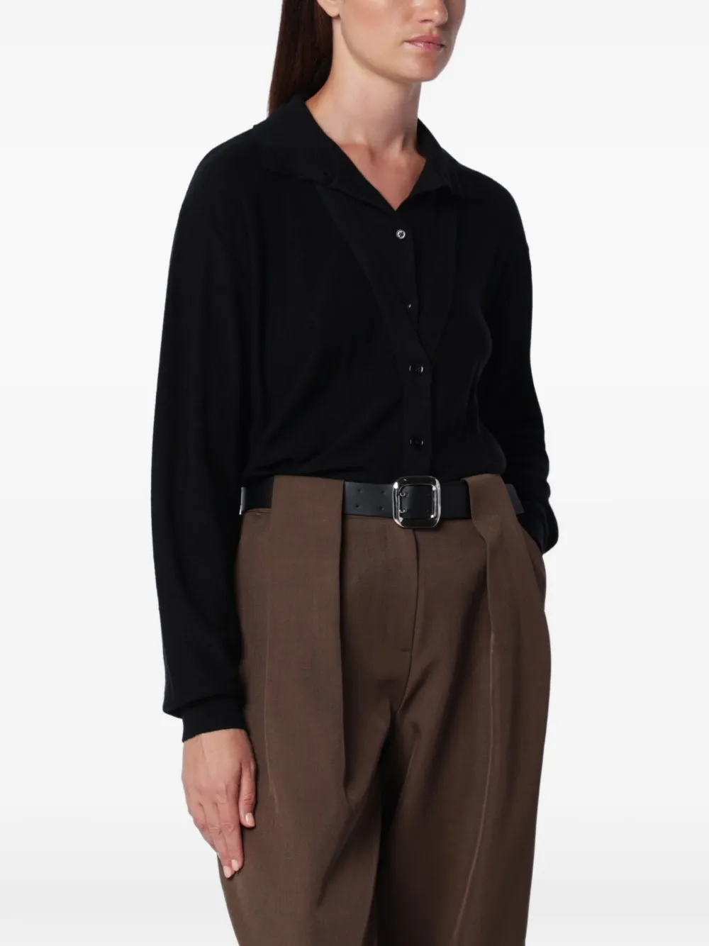 SOURCE UNKNOWN Fabbie wool cardigan - Black
