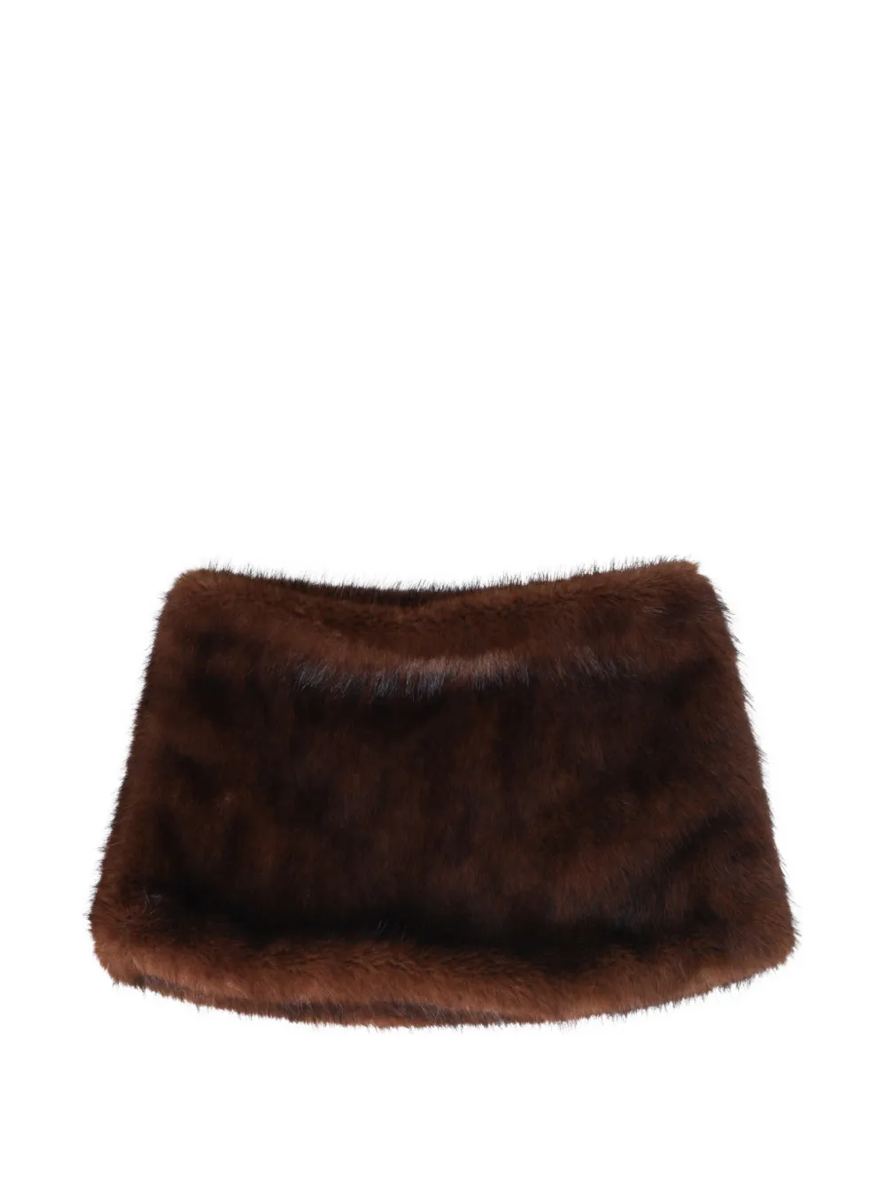SOURCE UNKNOWN Edmea faux-fur scarf - Marrone