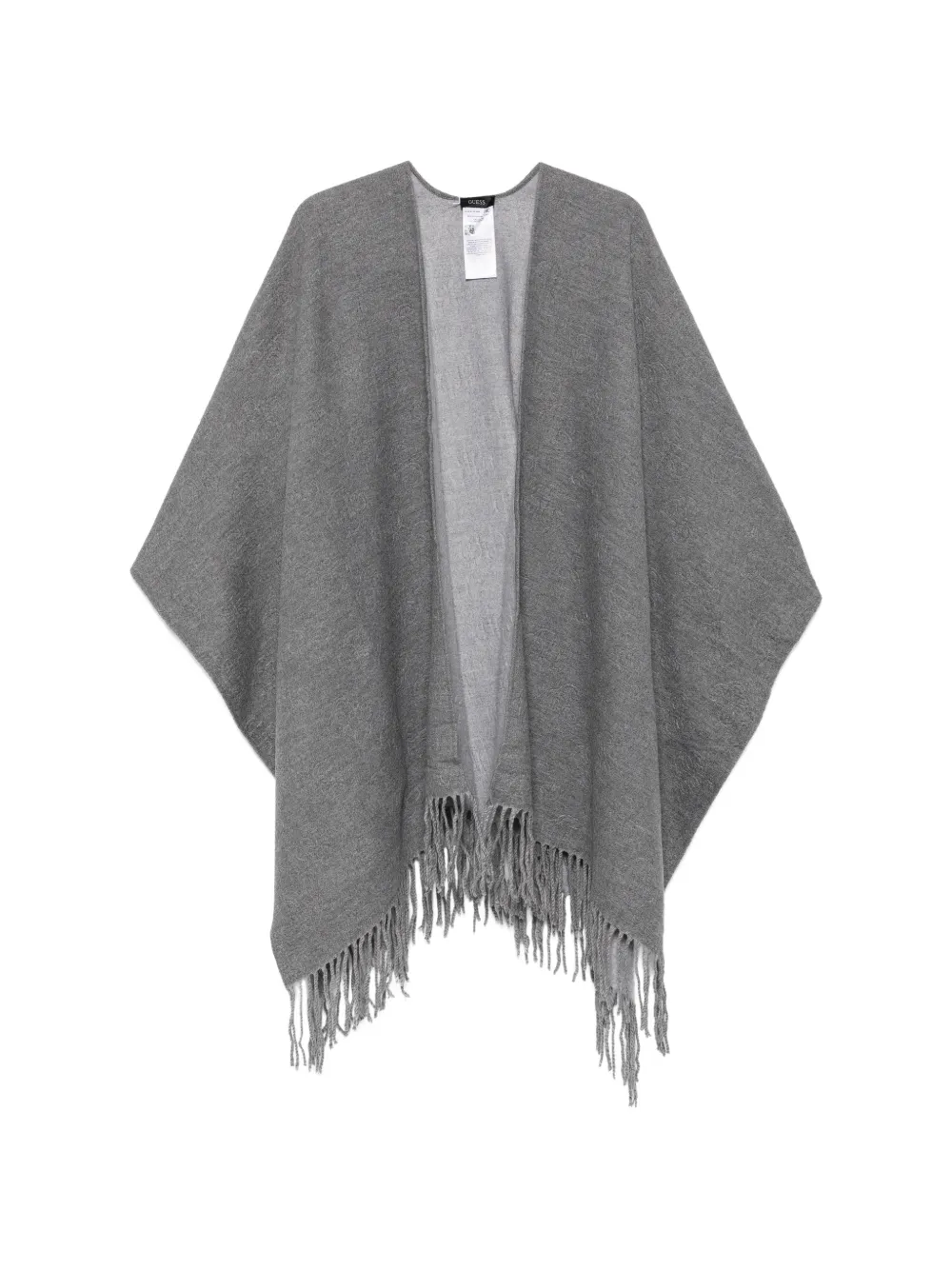GUESS USA Poncho mit Logo - Grau