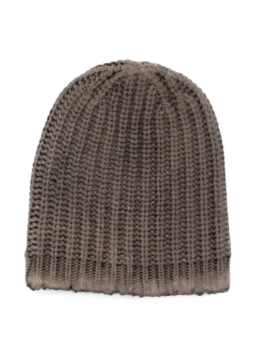 Avant Toi ribbed-knit wool beanie hat - Marron