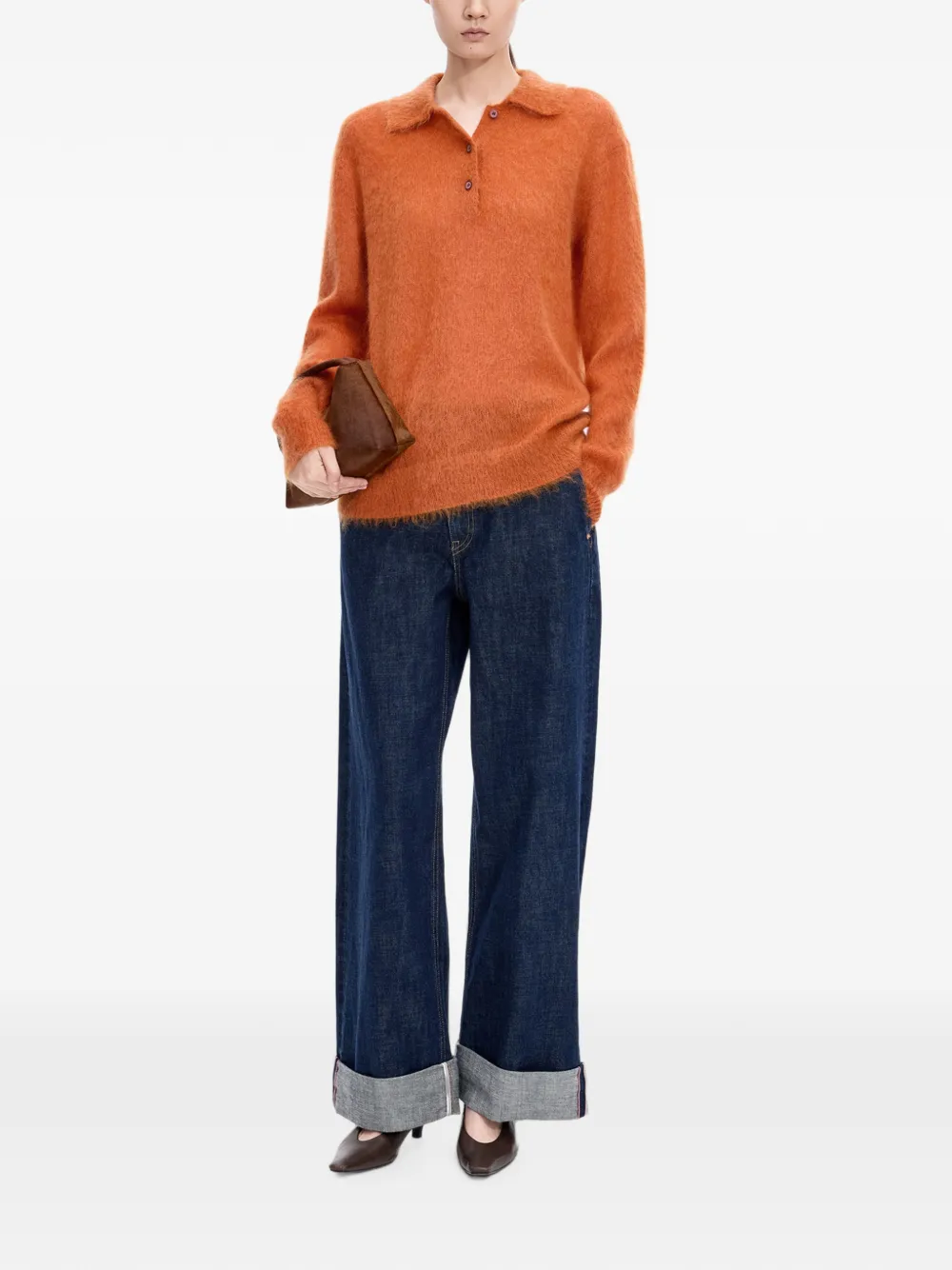 JNBY Trui met kraag Oranje