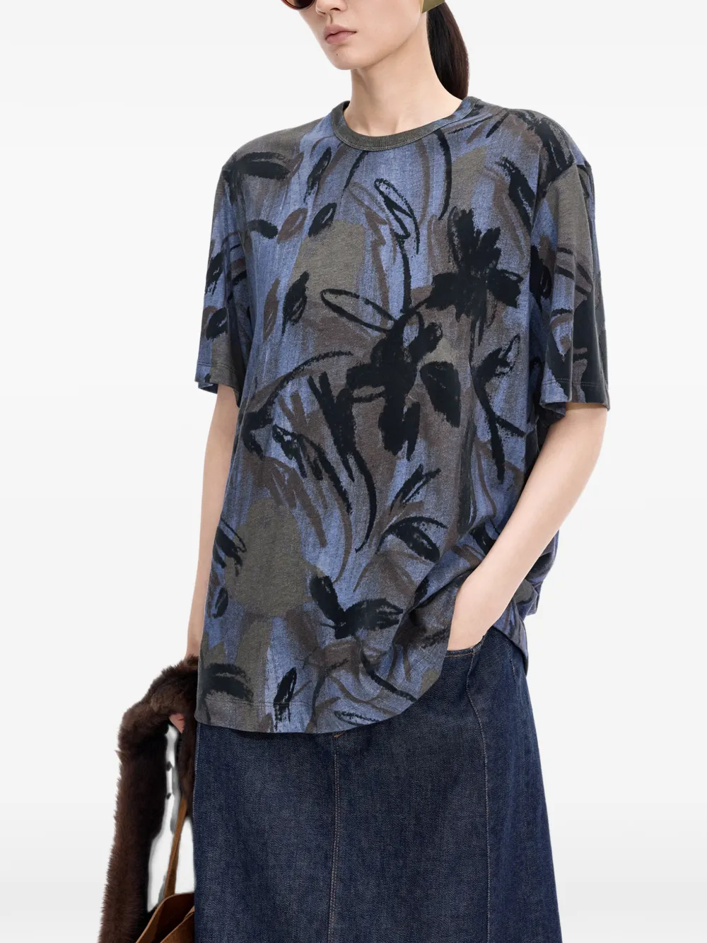 JNBY T-shirt met print Grijs