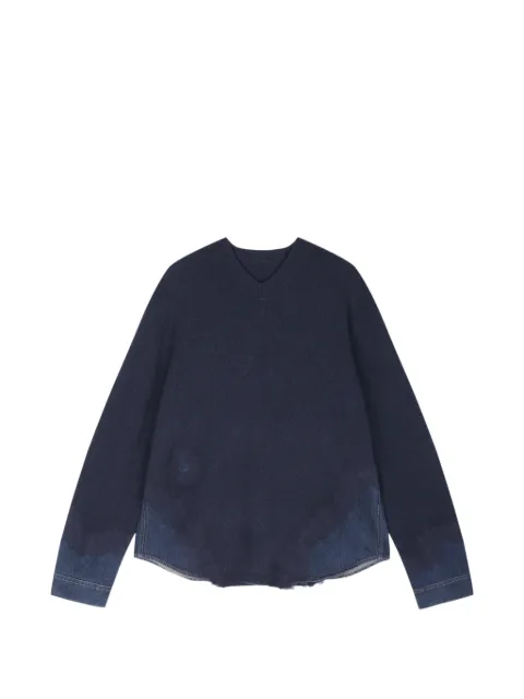 JNBY patchwork V-neck sweater
