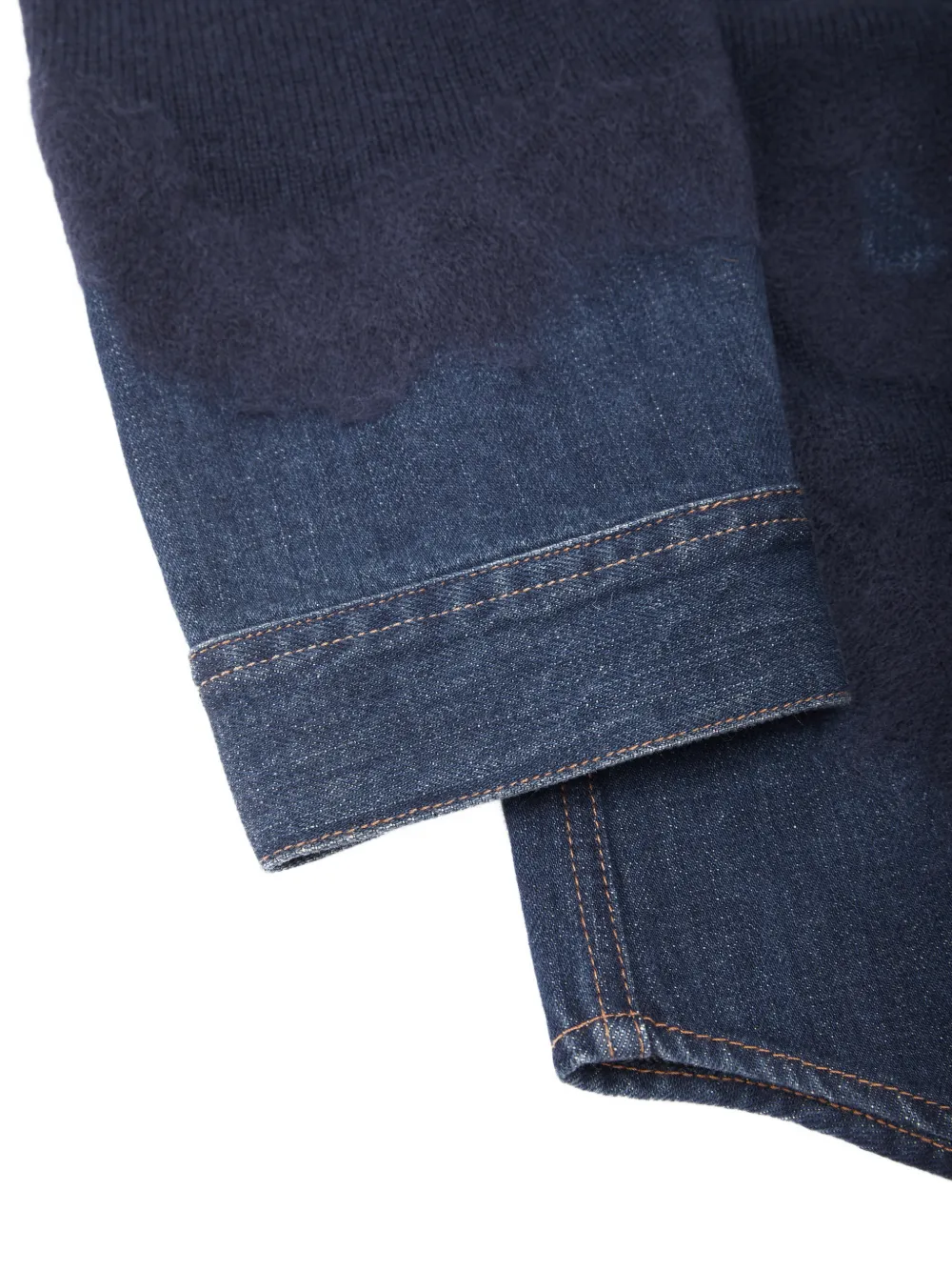 JNBY Trui met V-hals en patchwork Blauw