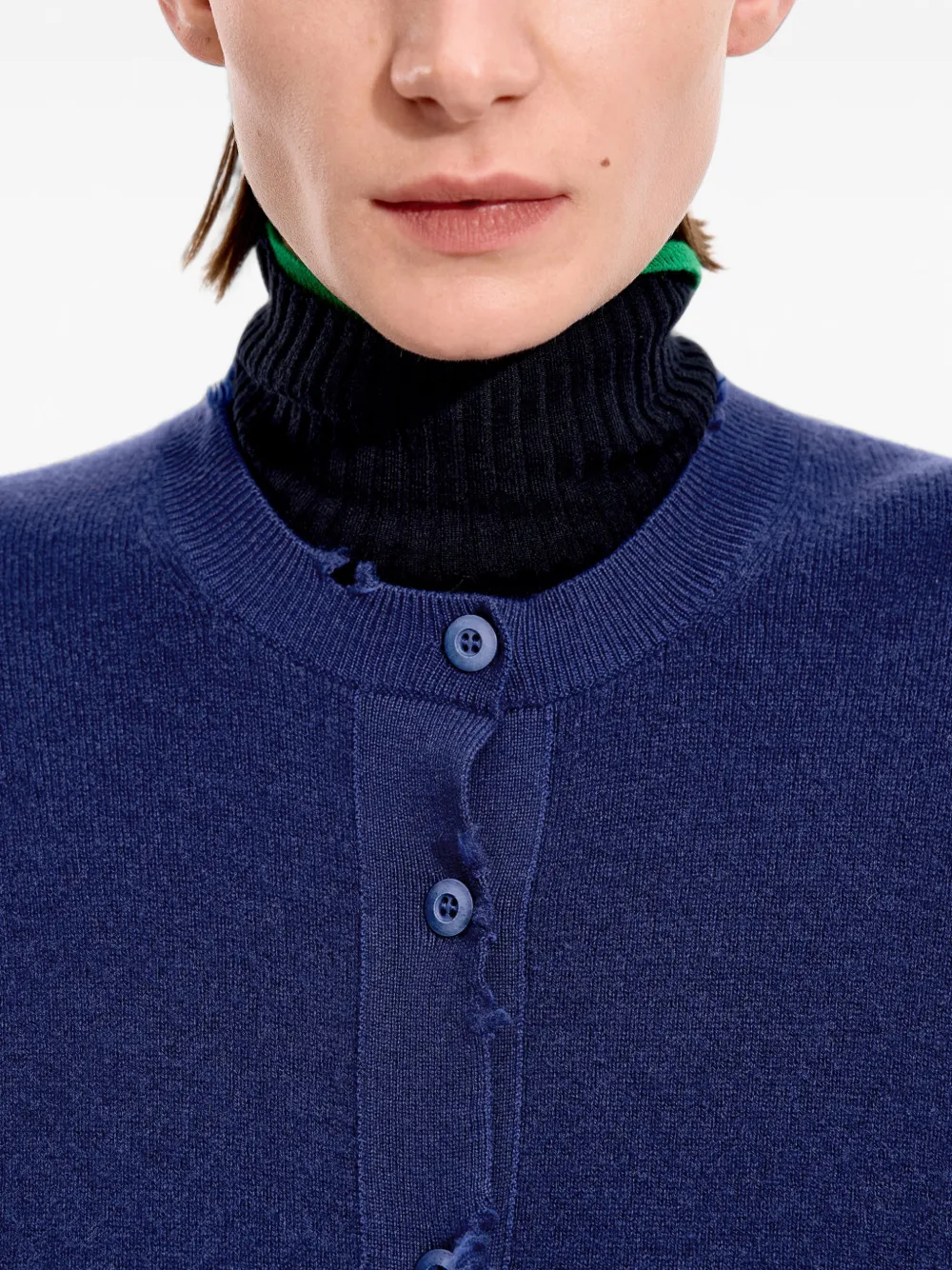 JNBY Cropped vest met gerafeld effect Blauw