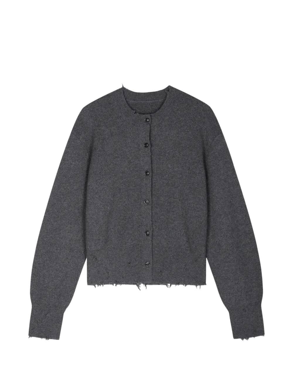 JNBY distressed cropped cardigan - Grey