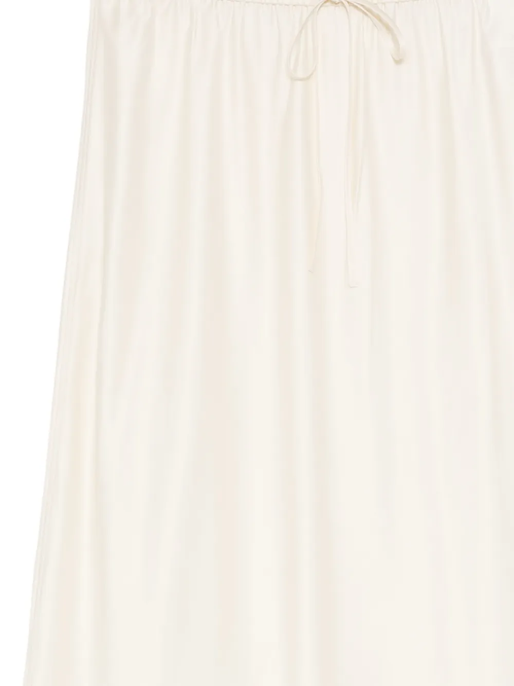 James Perse silk charmeuse drawstring skirt Beige