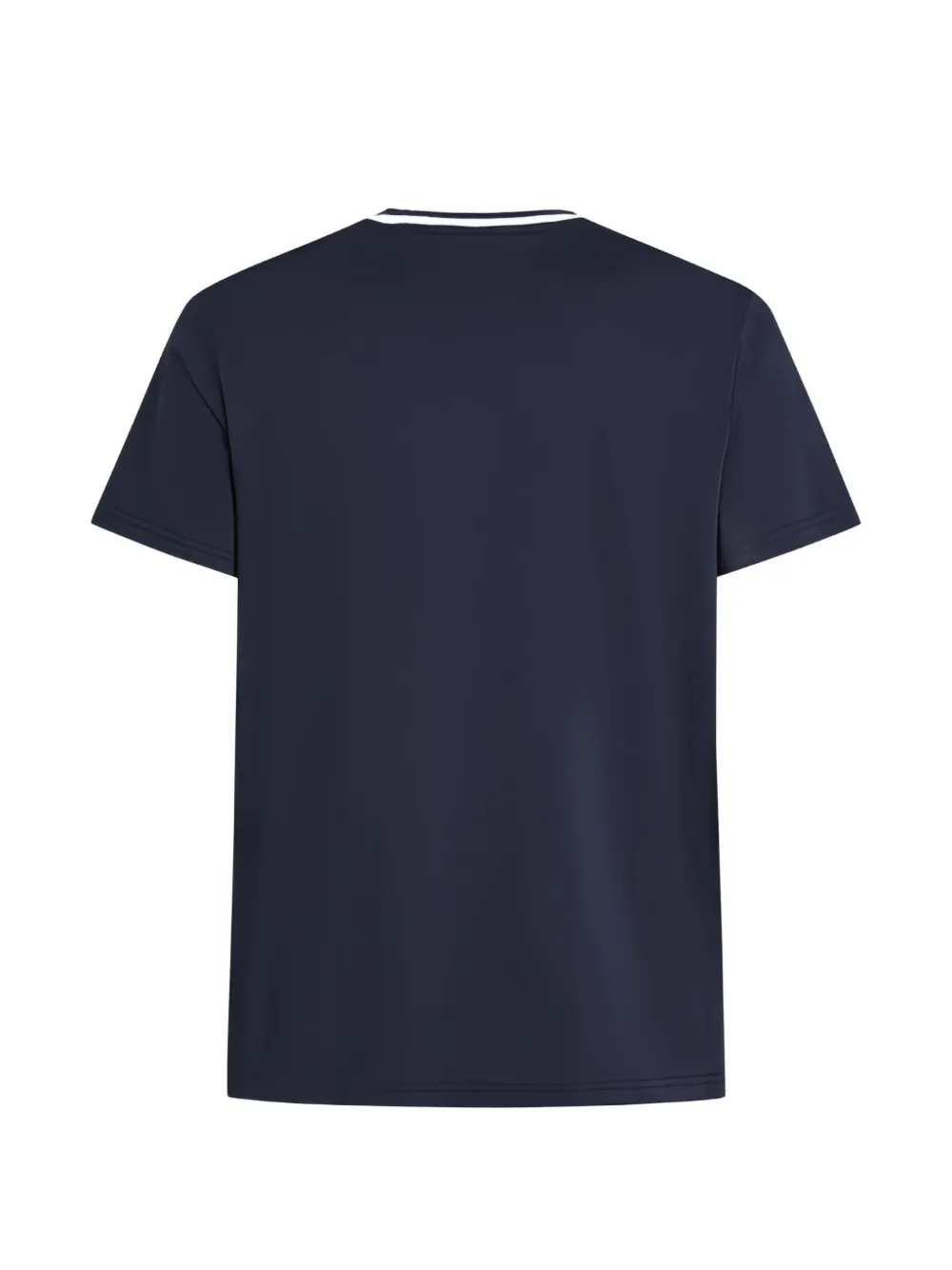 Karl Lagerfeld Ikon rib-collar T-shirt Blauw