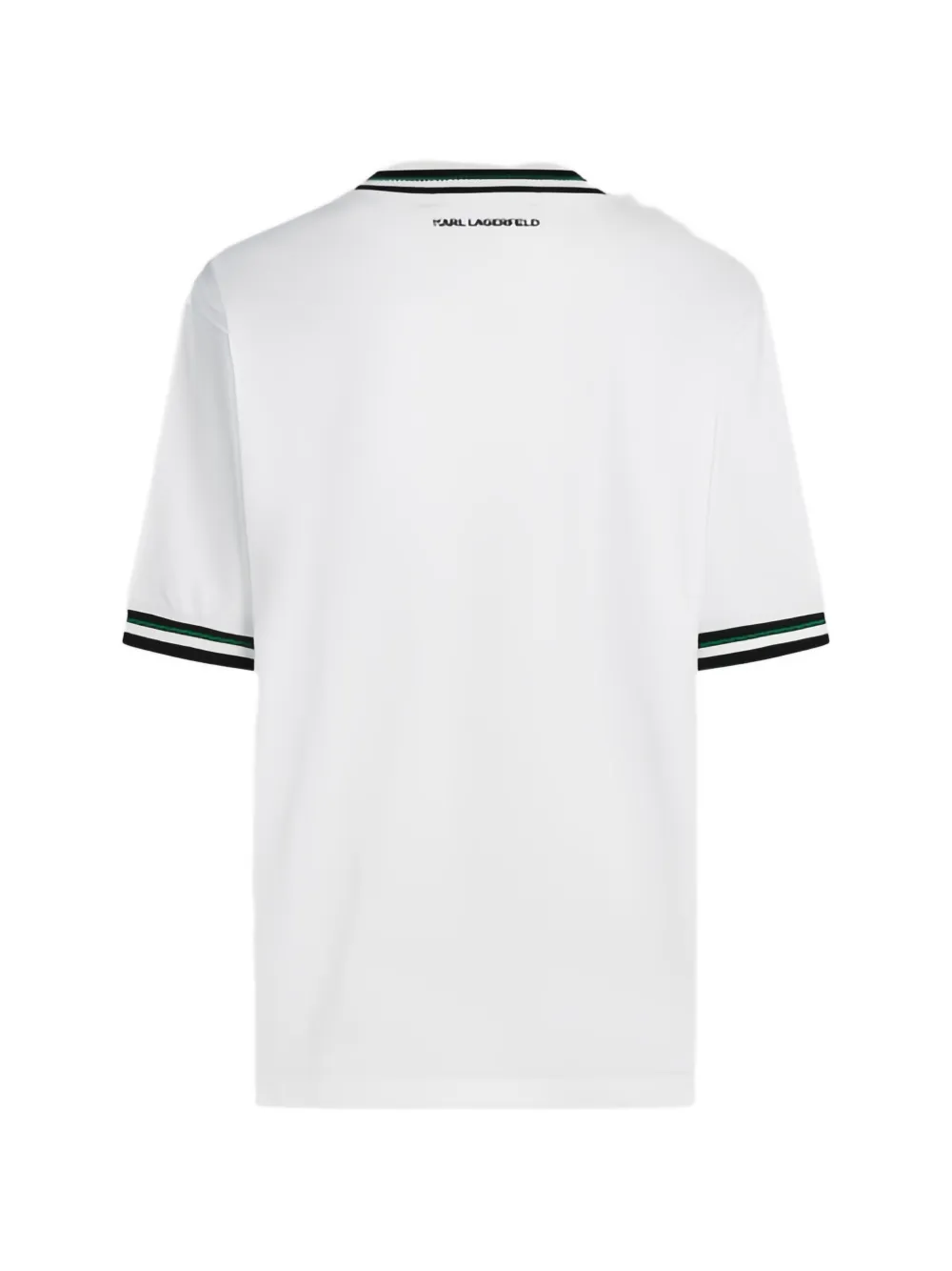 Karl Lagerfeld Ikon rib-detail T-shirt Wit