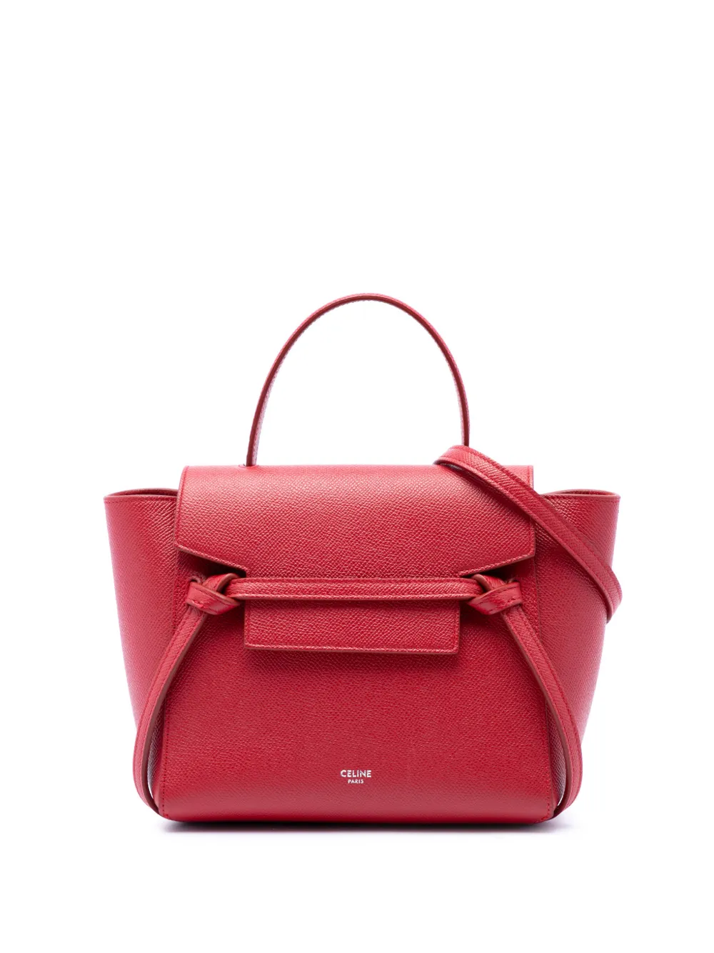 Celine Pre-Owned 2019 Nano Grained Calfskin Belt Bag satchel - Red