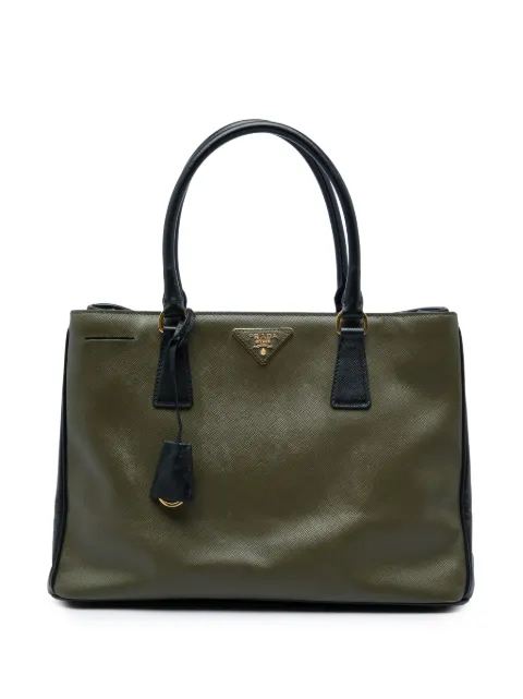 Prada Pre-Owned 2012-2026 Small Bicolor Saffiano Lux Gardeners Tote satchel
