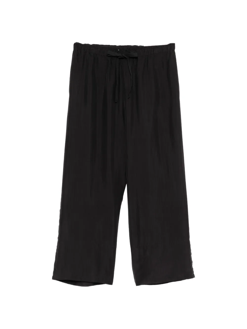James Perse washed wide-cuff trousers - Schwarz