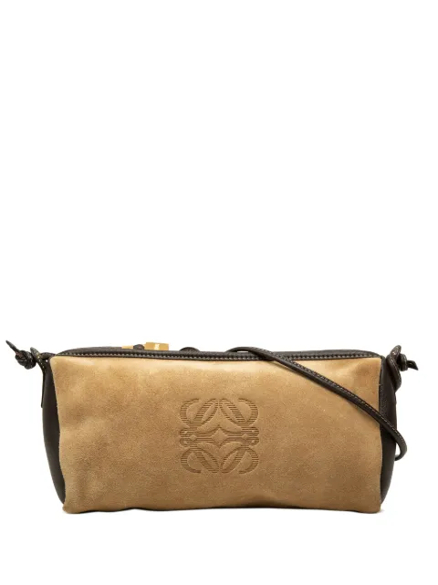Loewe Pre-Owned 20th Century Suede Anagram crossbody bag