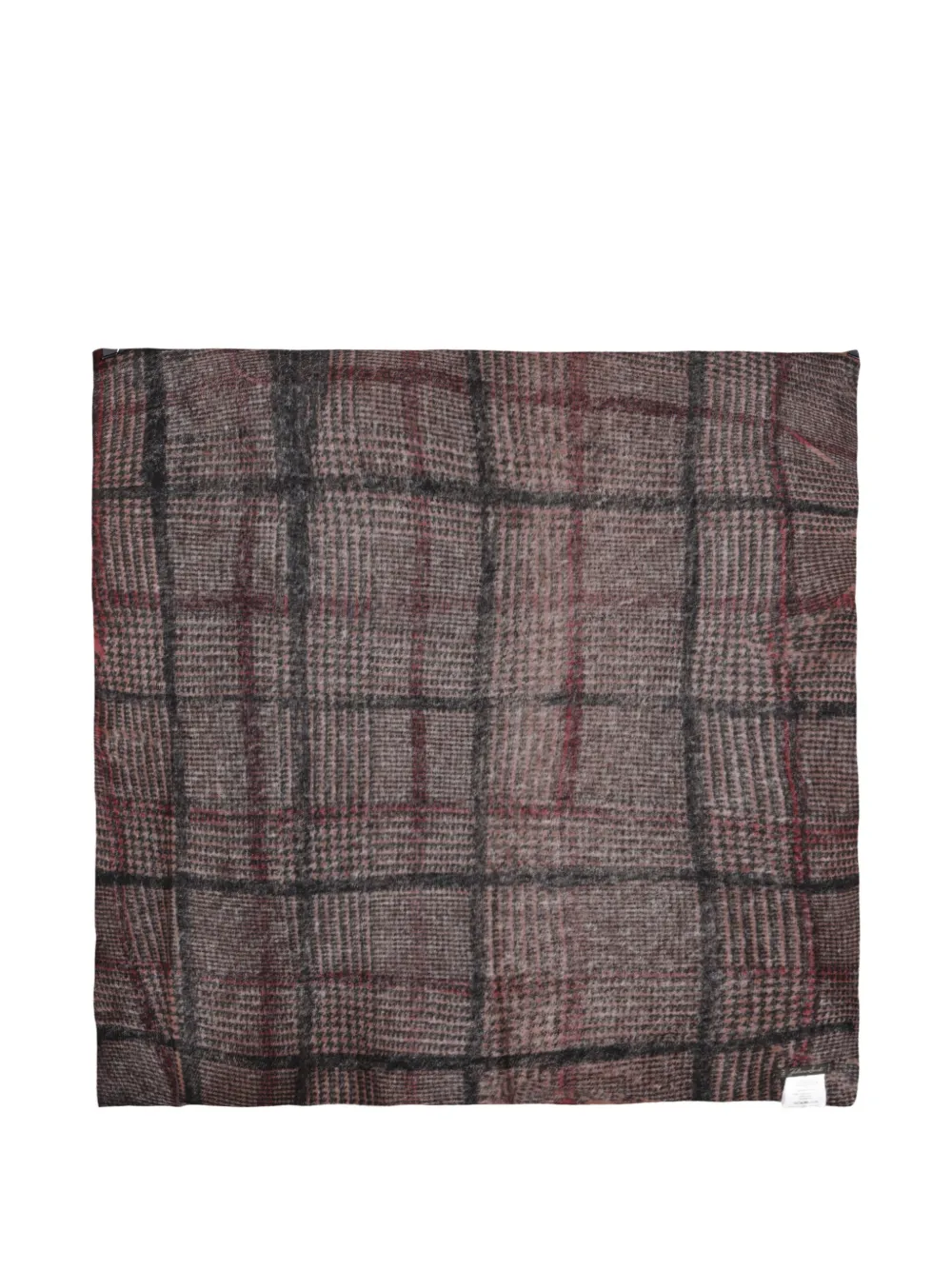 Faliero Sarti Scottino check-pattern scarf Bruin