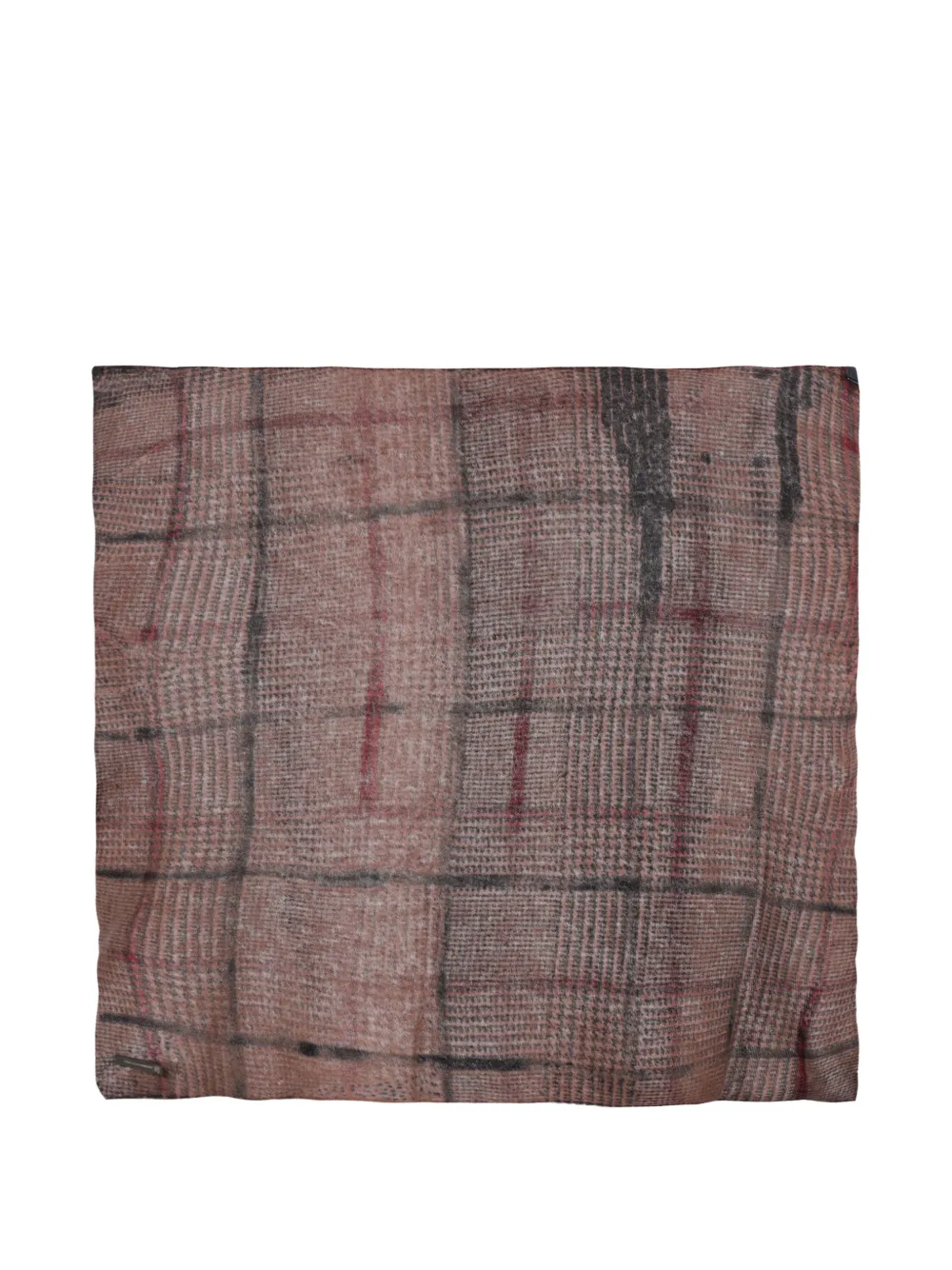 Faliero Sarti Scottino check-pattern scarf Bruin