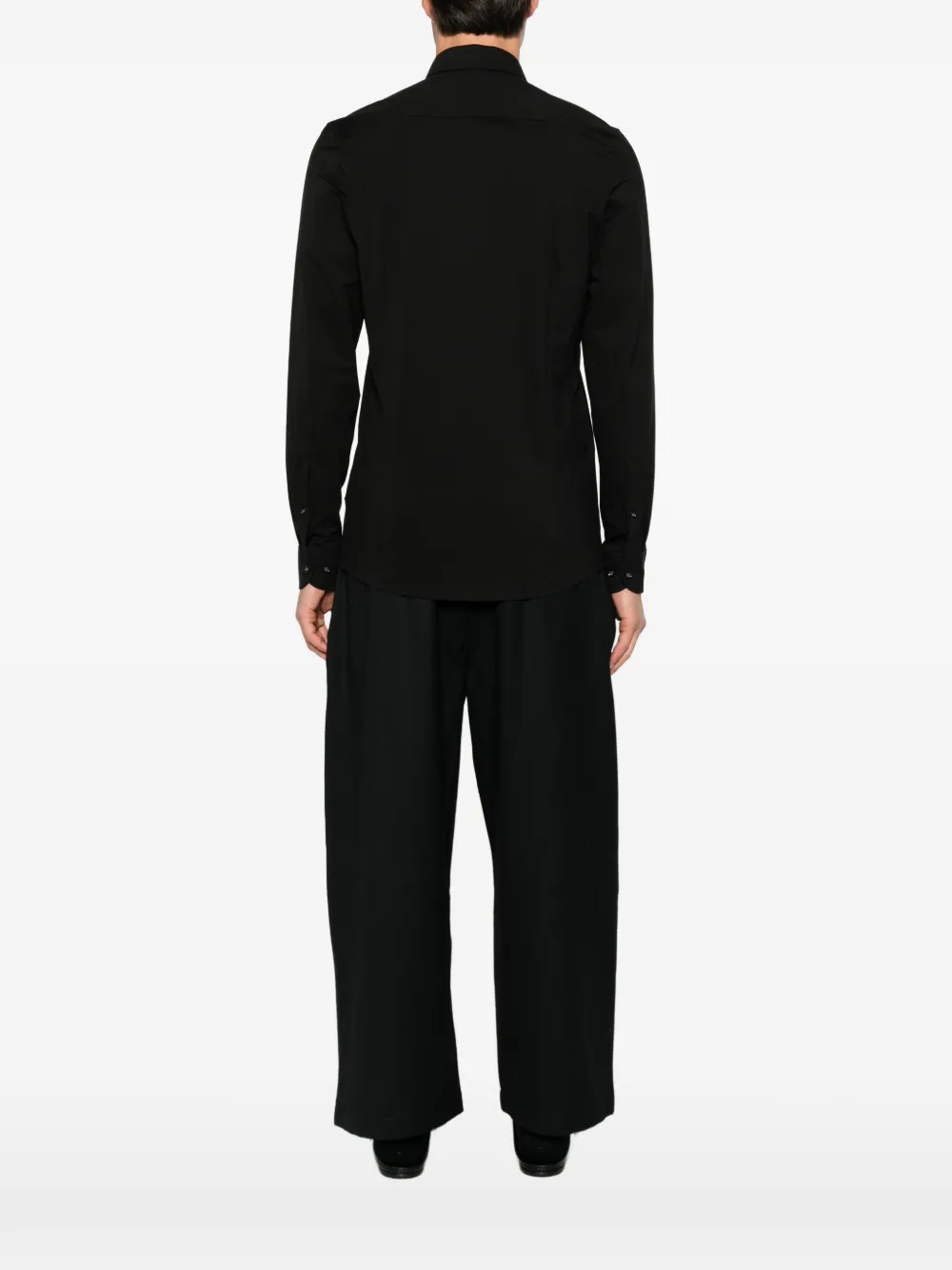 OLYMP long-sleeve button-up shirt Zwart