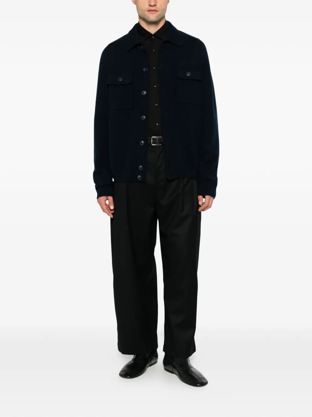 OLYMP long-sleeve button-up shirt Zwart