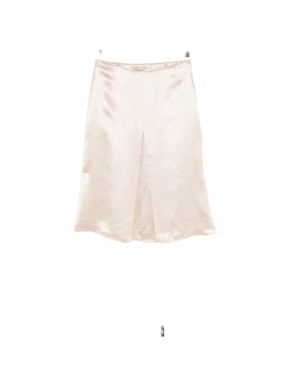 COTEMP satin-finish slit-detail skirt - Toni neutri