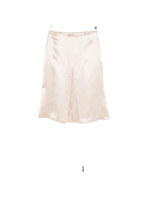 COTEMP satin-finish slit-detail skirt