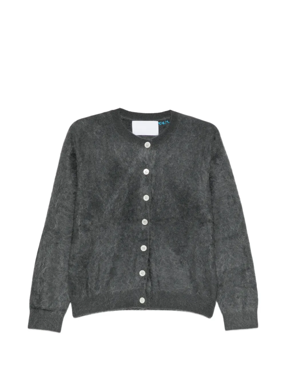 CUDDLEUP brushed-knit cardigan - Grigio