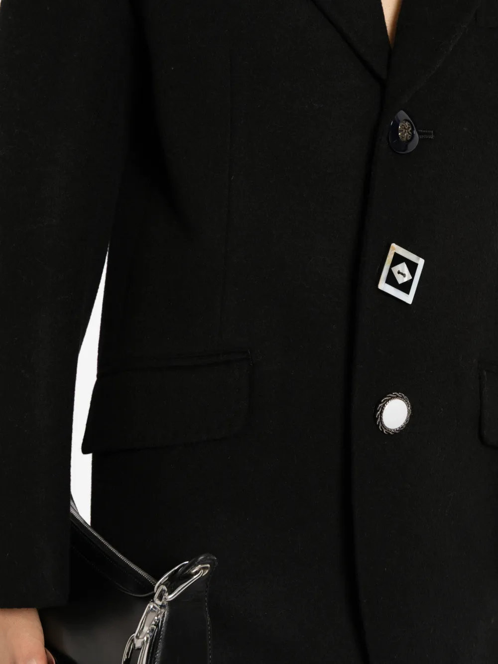 Junya Watanabe embellished-button blazer Zwart
