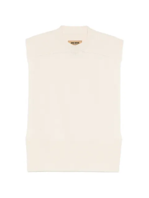 Uma Wang ribbed-knit sleeveless top