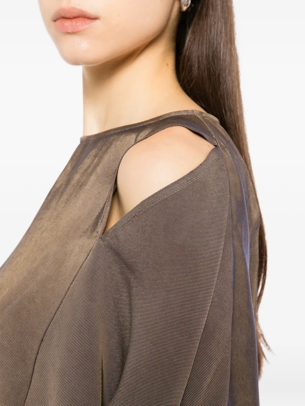Uma Wang cut-out long-sleeve top Bruin