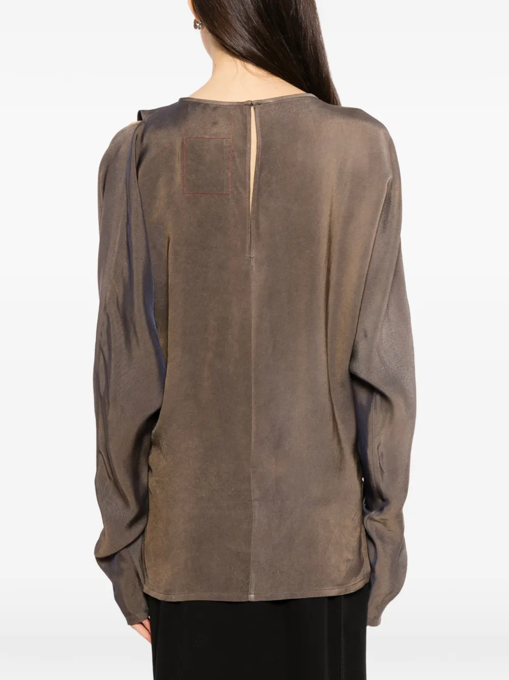 Uma Wang cut-out long-sleeve top Bruin