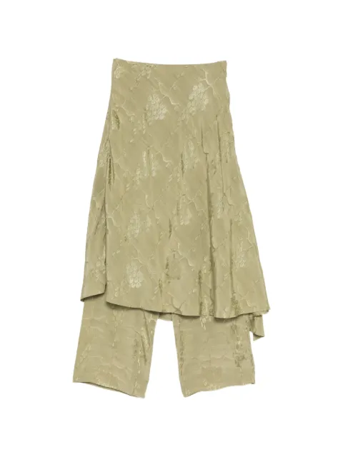 SAMUEL GUÌ YANG lace jacquard trousers