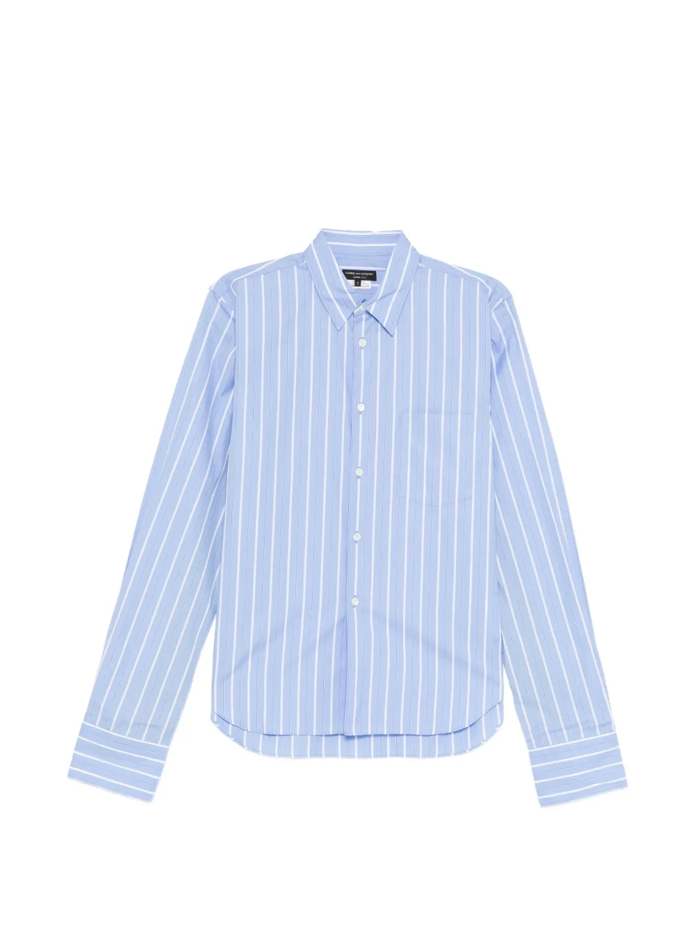 Comme des Garçons Homme Plus vertical-stripe long-sleeve shirt - Blau