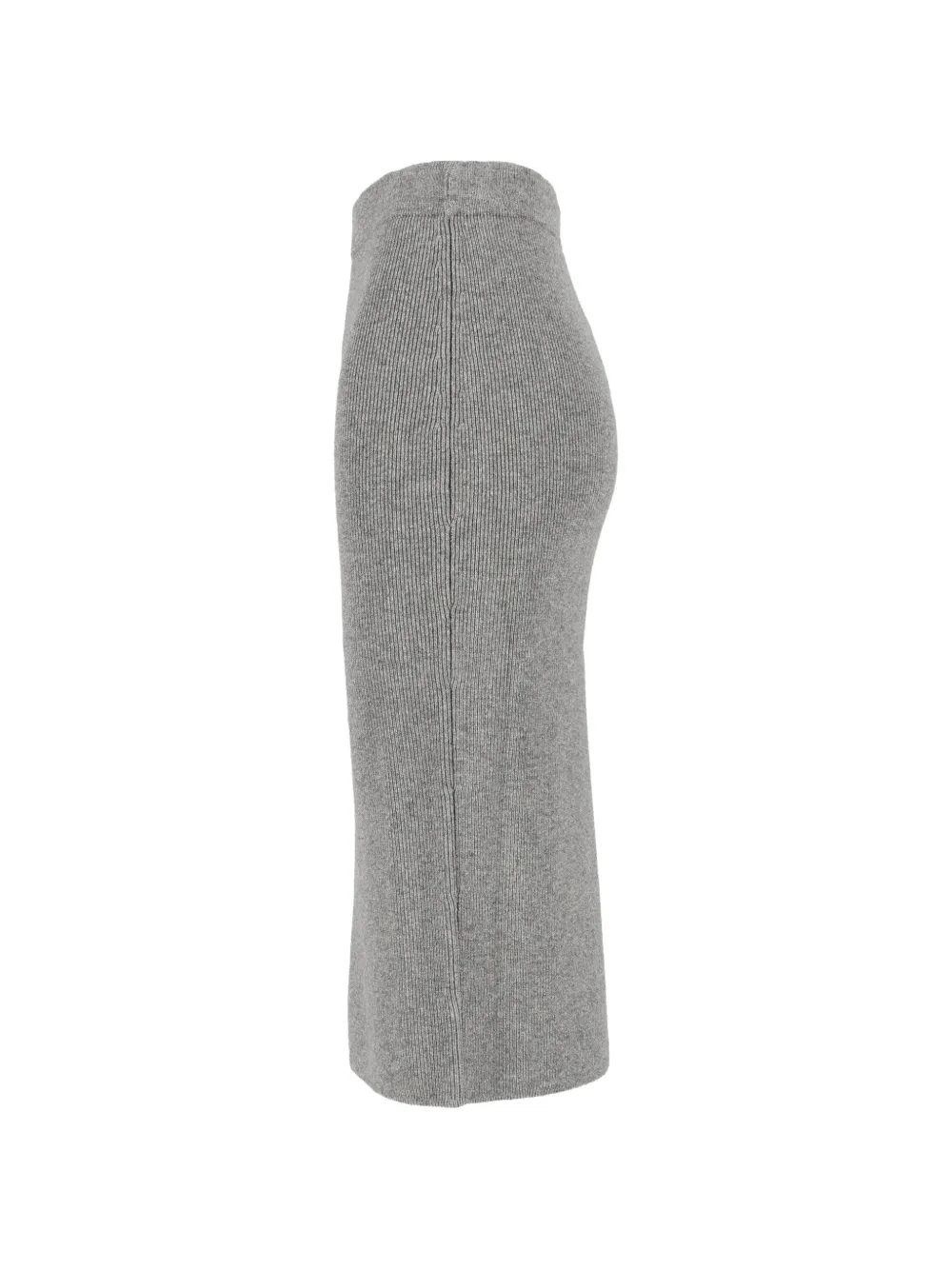 Max Mara Zucca ribbed-knit midi skirt Grijs