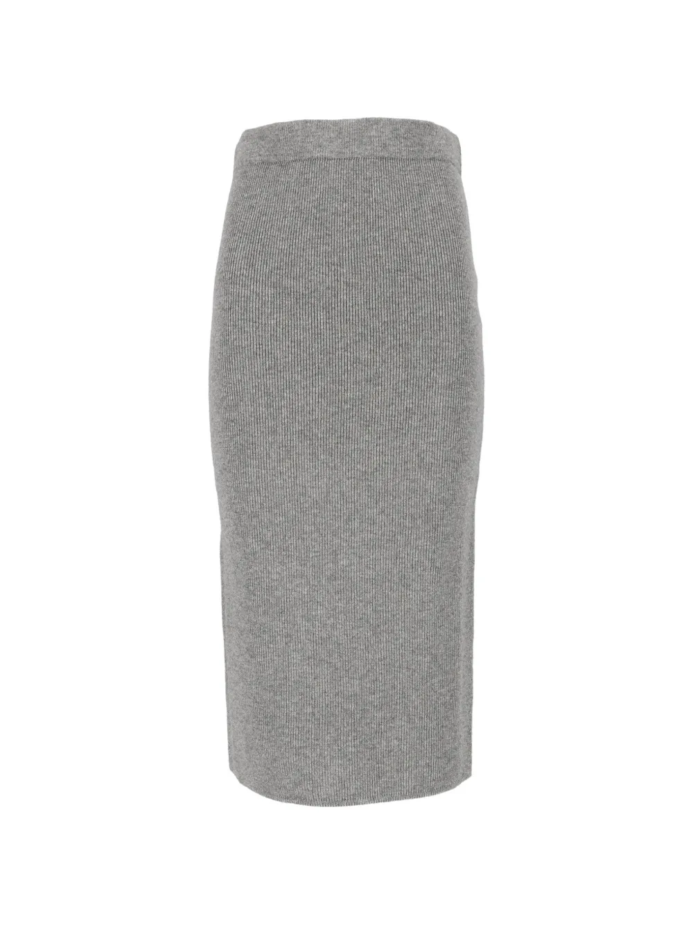 Max Mara Zucca ribbed-knit midi skirt - Grigio