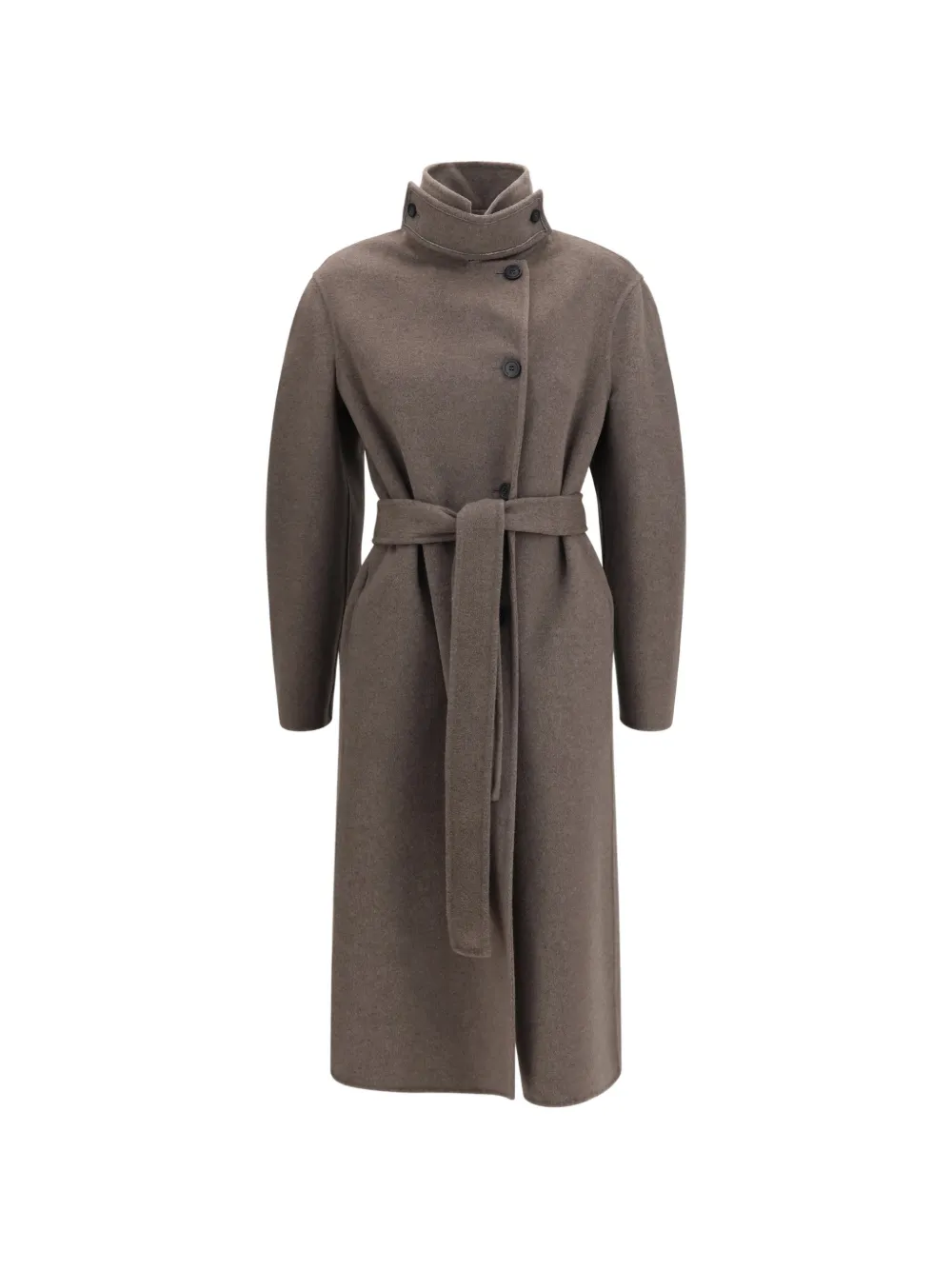 Fabiana Filippi belted wool single-breasted coat - Marrone