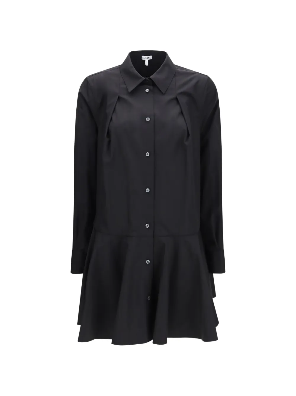 LOEWE shirt dress in cotton - Noir LOEWE shirt dress in cotton - Noir